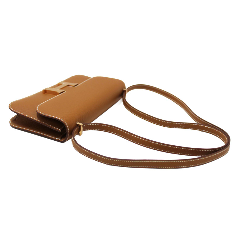NEW Hermes Gold Epsom Constance Elan Bag Brand-15