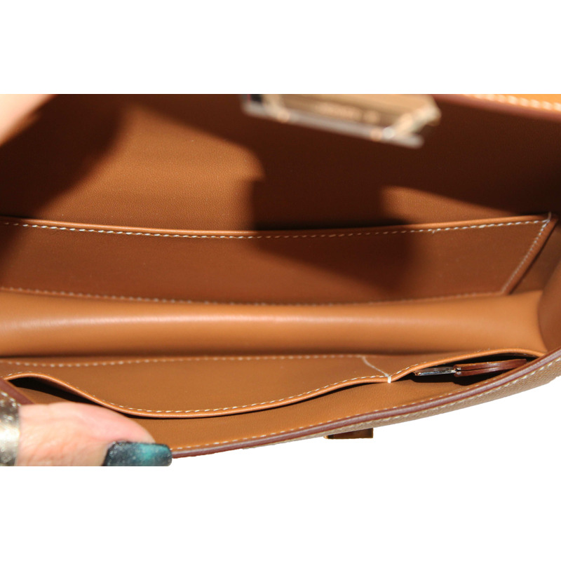 NEW Hermes Gold Epsom Constance Elan Bag Brand-22