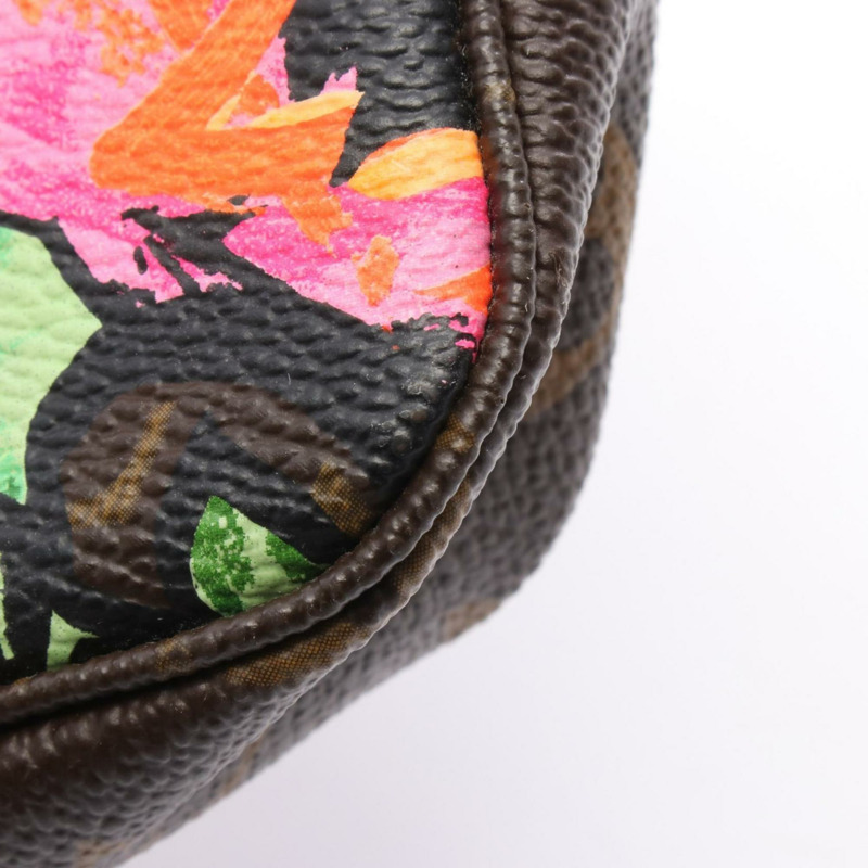 路易威登 Pochette Accessoires 手提包,塗層帆布和皮革,Monogram Rose 圖案,女士,棕色,多色,M48615-6