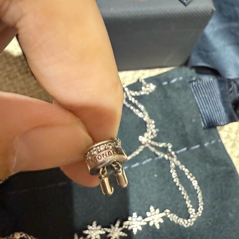 apm流星雙層可調節項鏈-5