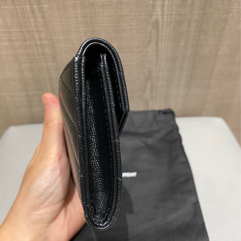 Saint Laurent魚子醬卡扣式零錢包/卡包-8