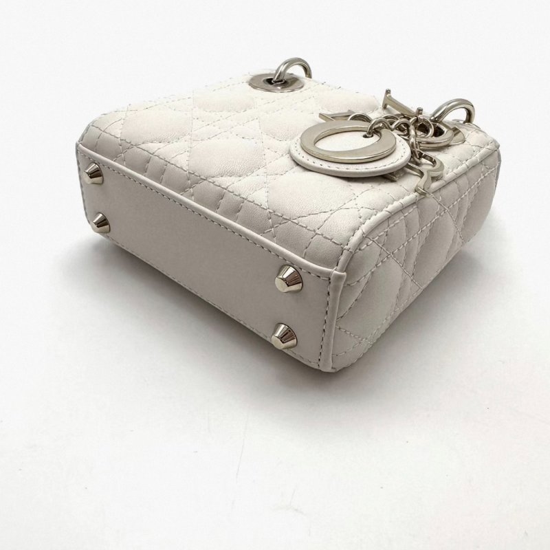 DIOR 超mini三格黛妃手提斜背包12*10*5 99新配件塵袋吊牌盒子-1