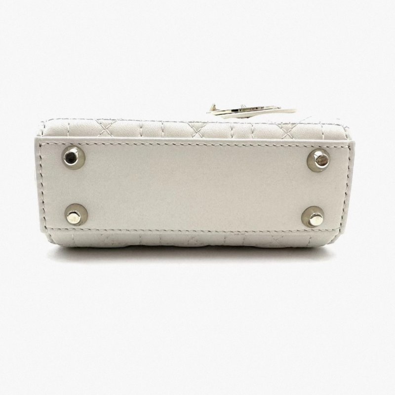 DIOR 超mini三格黛妃手提斜背包12*10*5 99新配件塵袋吊牌盒子-3