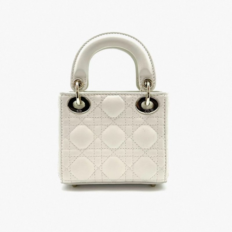 DIOR 超mini三格黛妃手提斜背包12*10*5 99新配件塵袋吊牌盒子-4