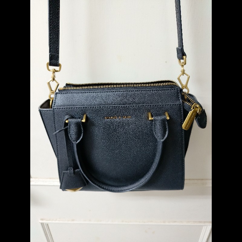 CHARLES & KEITH Harper 經典手提包 肩背包 （二手少用）-5