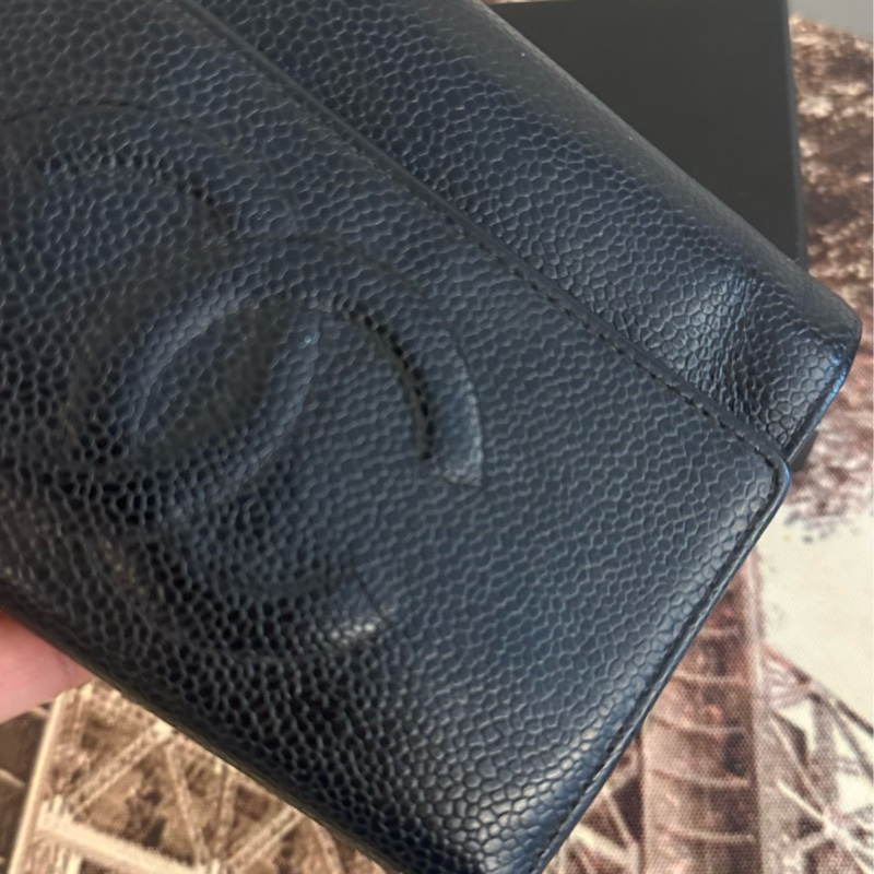 (MYMluxurybag) Chanel 14.5cm中夾 全牛皮 荔枝皮 錢包-4