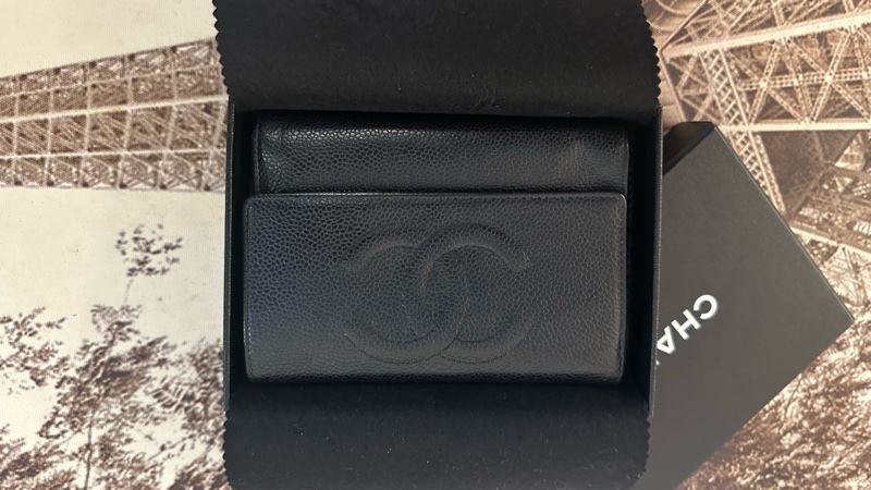 (MYMluxurybag) Chanel 14.5cm中夾 全牛皮 荔枝皮 錢包-5