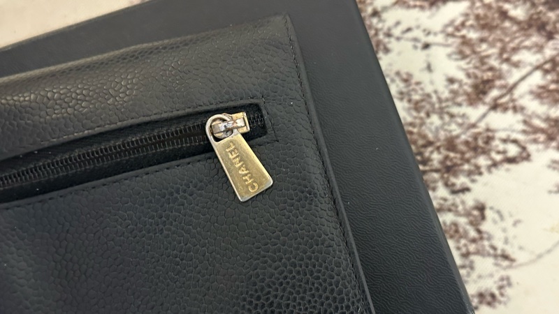 (MYMluxurybag) Chanel 14.5cm中夾 全牛皮 荔枝皮 錢包-12