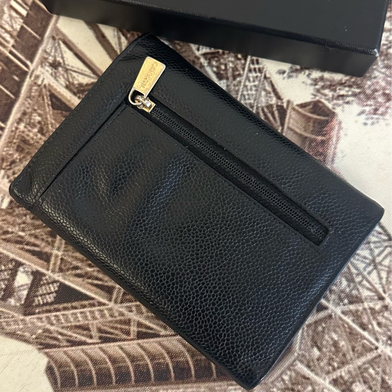 (MYMluxurybag) Chanel 14.5cm中夾 全牛皮 荔枝皮 錢包-25