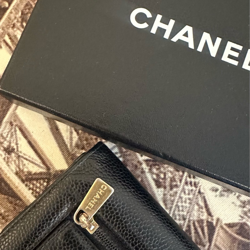 (MYMluxurybag) Chanel 14.5cm中夾 全牛皮 荔枝皮 錢包-26