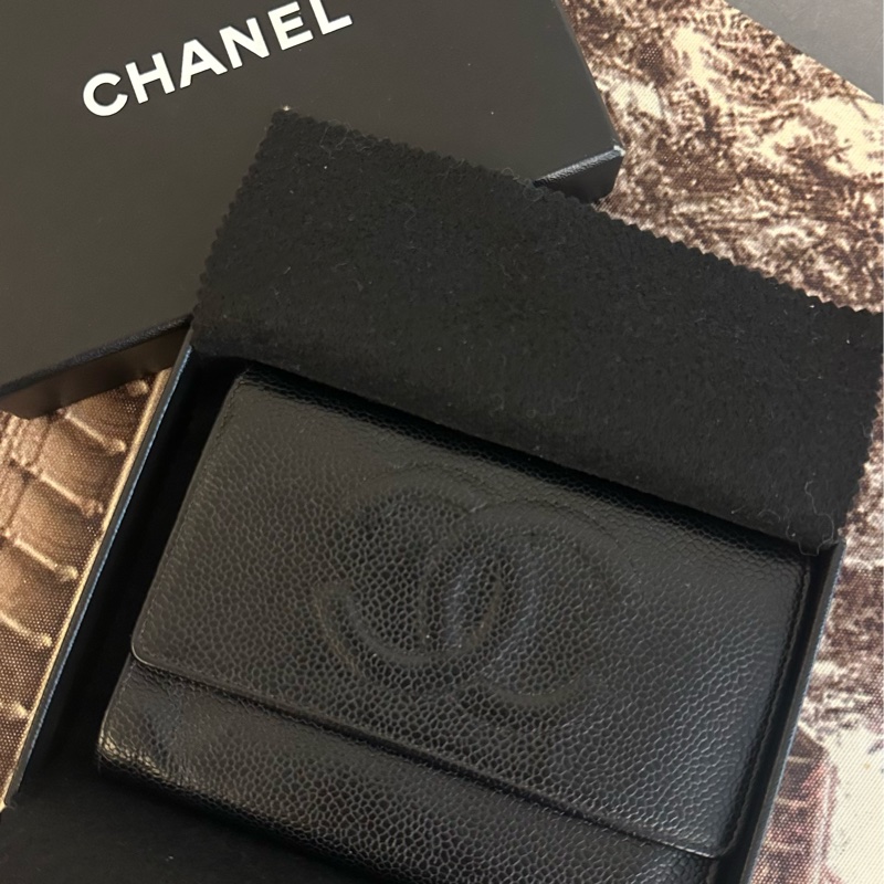 (MYMluxurybag) Chanel 14.5cm中夾 全牛皮 荔枝皮 錢包-36