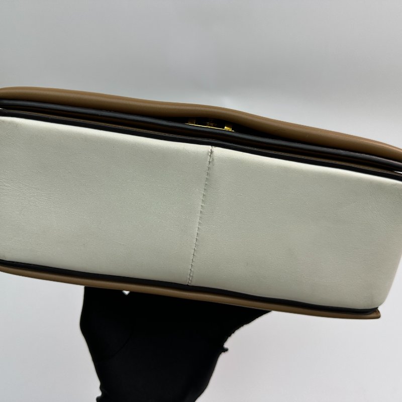 CELINE Frame 雙色拼接光滑小牛皮單肩/斜挎包,中號,女士-5