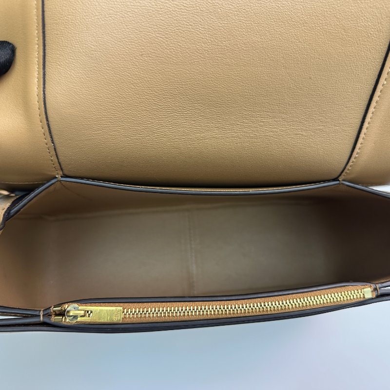 CELINE Frame 雙色拼接光滑小牛皮單肩/斜挎包,中號,女士-6