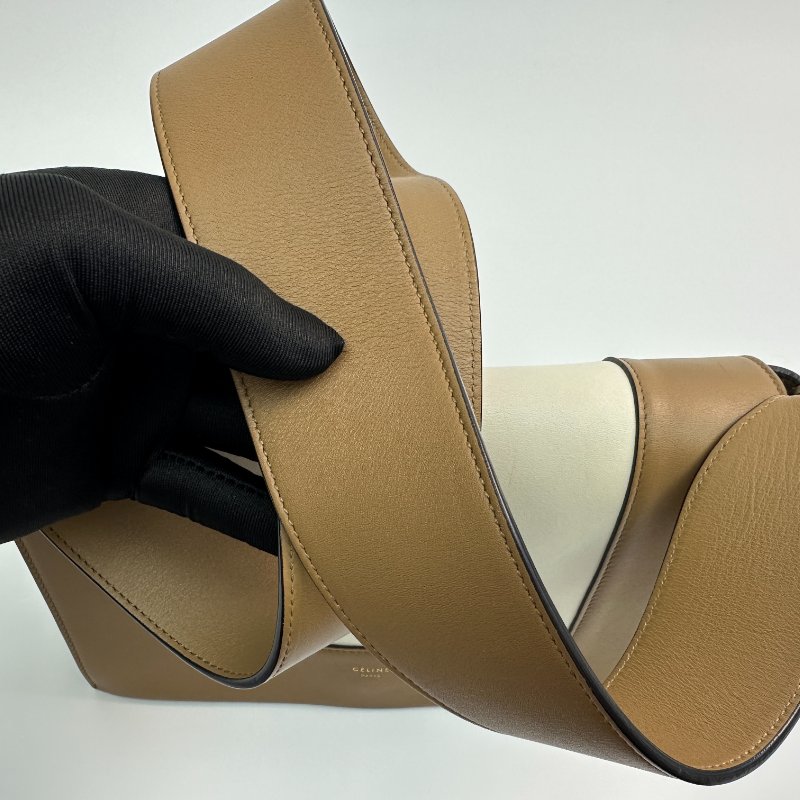 CELINE Frame 雙色拼接光滑小牛皮單肩/斜挎包,中號,女士-8