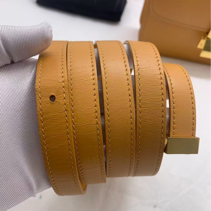 CELINE Teen Classic Box 黄色单肩包/斜挎包-5