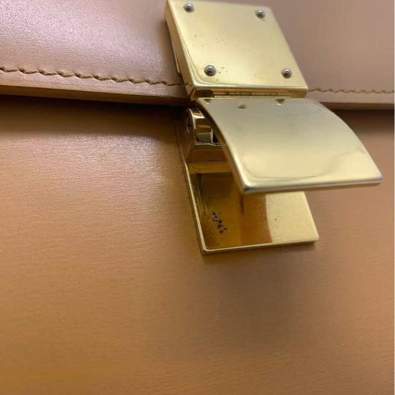 CELINE Teen Classic Box 黄色单肩包/斜挎包-7