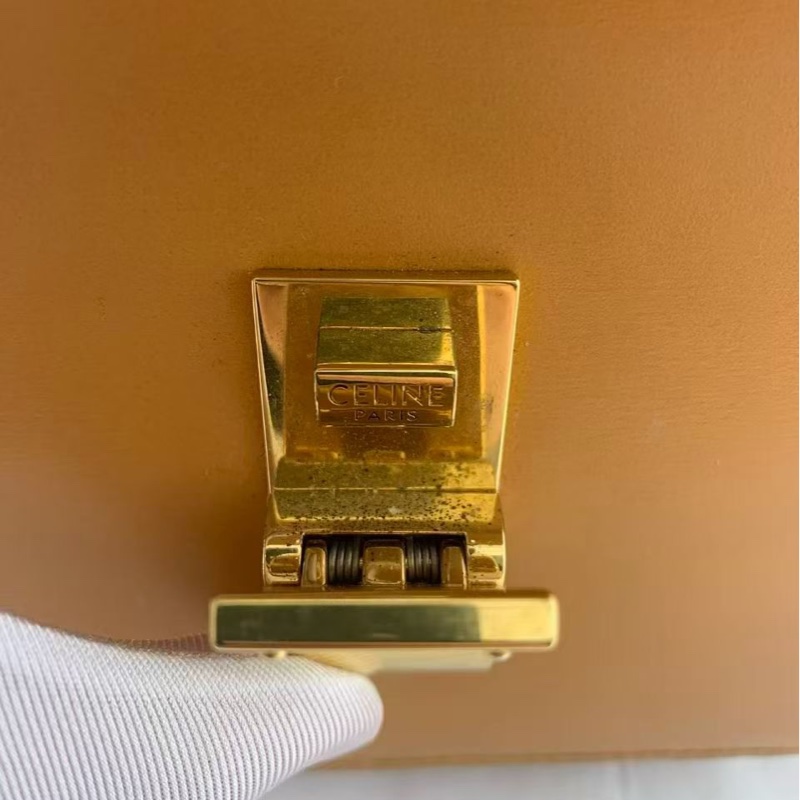 CELINE Teen Classic Box 黄色单肩包/斜挎包-8