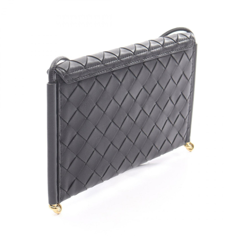 BOTTEGA VENETA Intrecciato 手機袋肩斜背包 805975V4R421019 BK-1