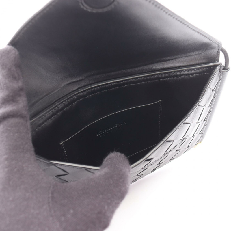 BOTTEGA VENETA Intrecciato 手機袋肩斜背包 805975V4R421019 BK-2