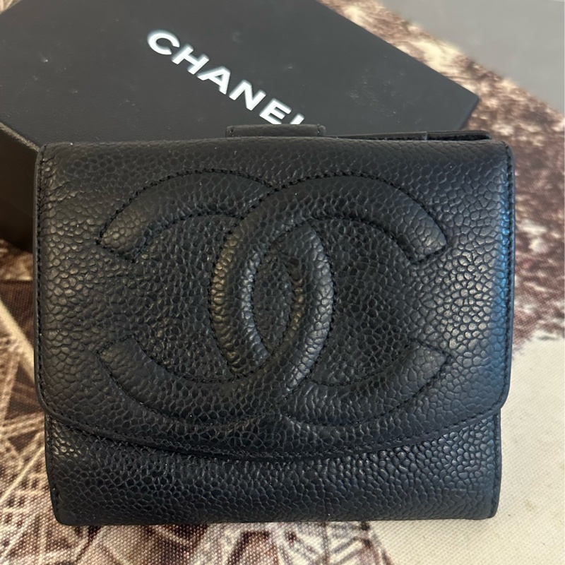 (MYMluxurybag) Chanel 11.5cm 短夾 全皮 錢包 荔枝皮-2