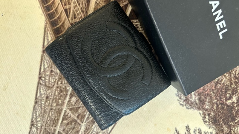 (MYMluxurybag) Chanel 11.5cm 短夾 全皮 錢包 荔枝皮-4
