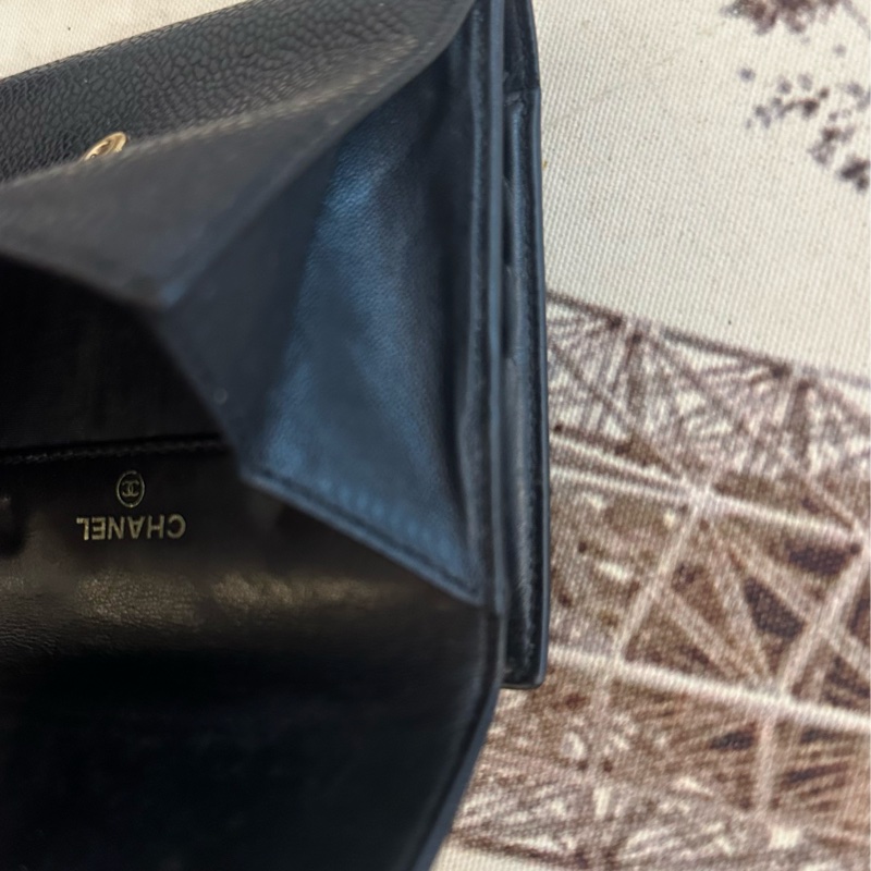 (MYMluxurybag) Chanel 11.5cm 短夾 全皮 錢包 荔枝皮-7