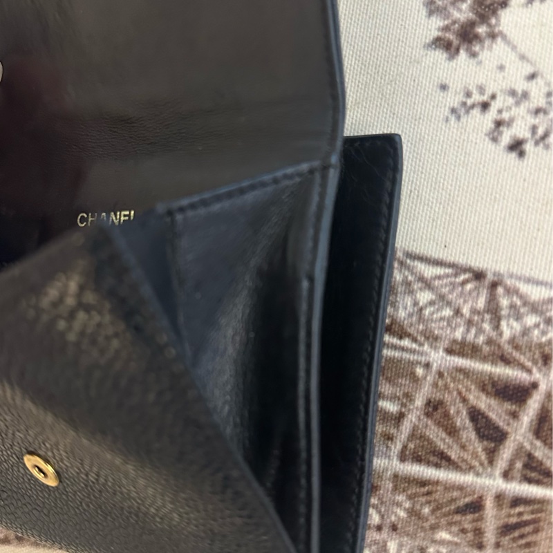 (MYMluxurybag) Chanel 11.5cm 短夾 全皮 錢包 荔枝皮-8