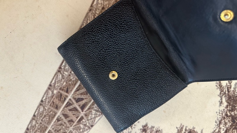 (MYMluxurybag) Chanel 11.5cm 短夾 全皮 錢包 荔枝皮-21