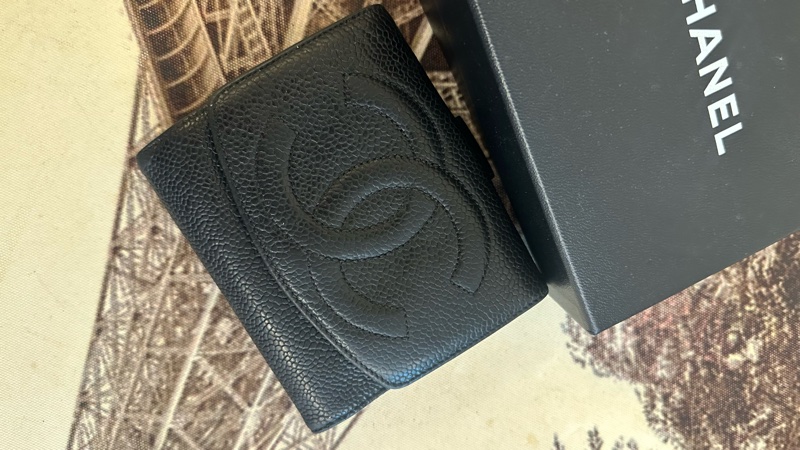 (MYMluxurybag) Chanel 11.5cm 短夾 全皮 錢包 荔枝皮-23