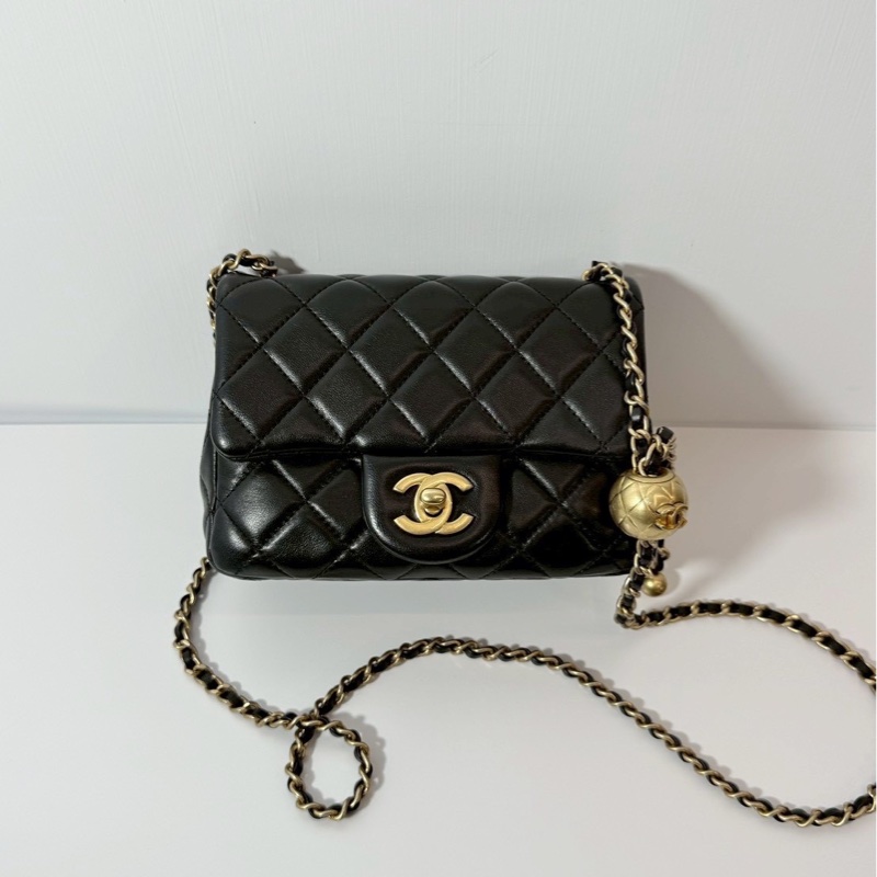 Chanel 金球方胖 黑金 晶片款-0