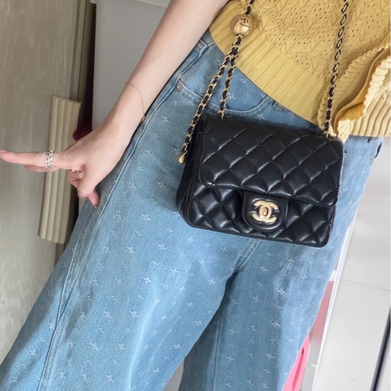 Chanel 金球方胖 黑金 晶片款-3