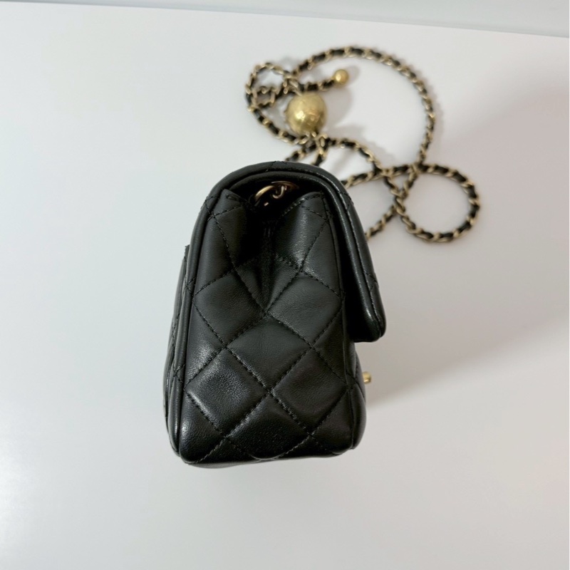 Chanel 金球方胖 黑金 晶片款-5