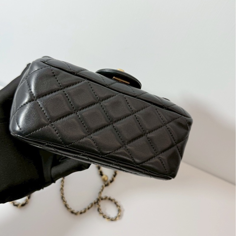 Chanel 金球方胖 黑金 晶片款-8