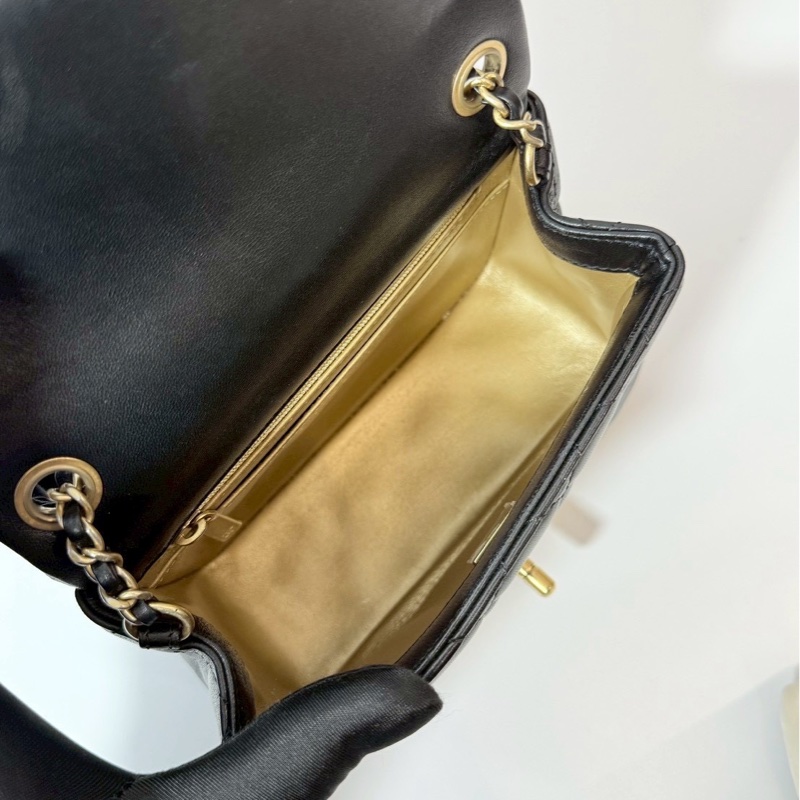Chanel 金球方胖 黑金 晶片款-12