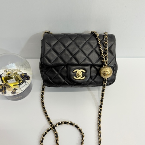 Chanel 金球方胖 黑金 晶片款