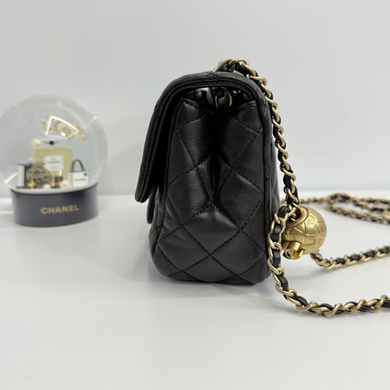Chanel 金球方胖 黑金 晶片款-3
