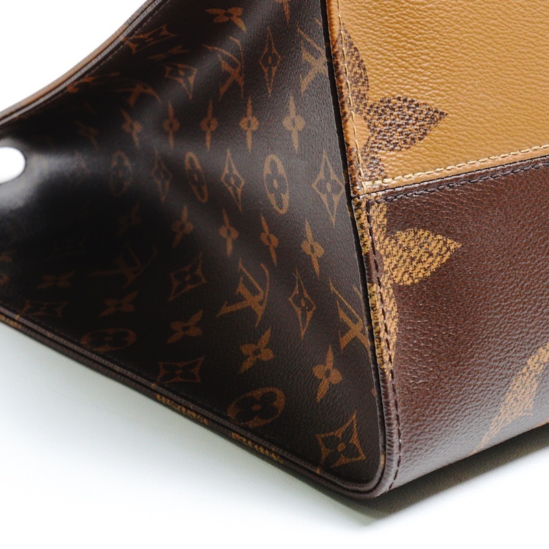 LOUIS VUITTON LV 路易威登 棕色 原花帆布 OnTheGo MM 兩用包-16
