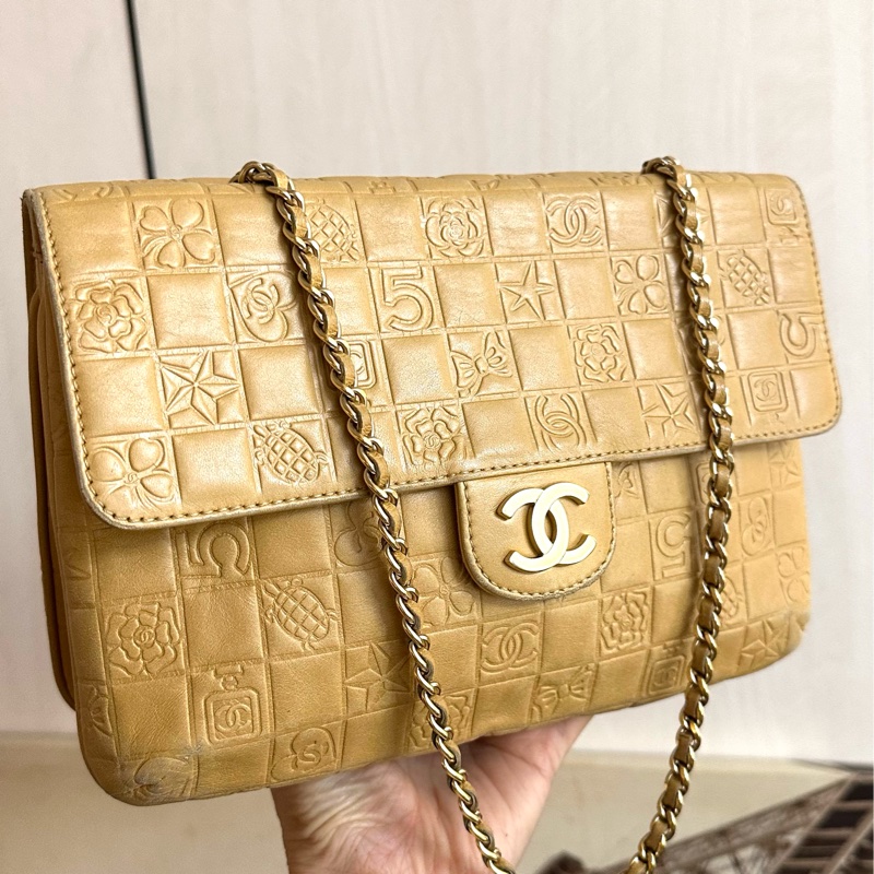 (MYMluxurybag) Chanel 24cm 全皮袋 肩背袋 手提袋 古董袋-0
