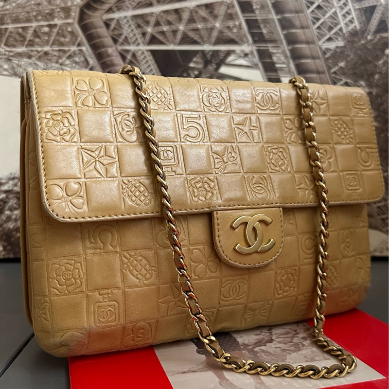 (MYMluxurybag) Chanel 24cm 全皮袋 肩背袋 手提袋 古董袋-5