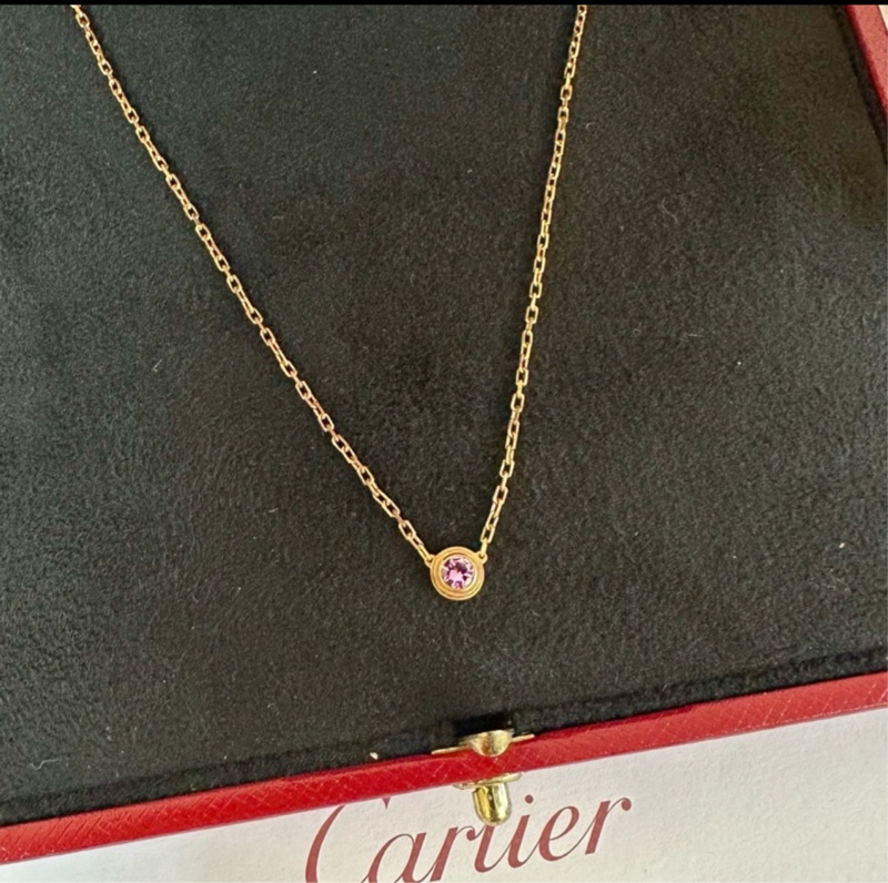 (MYMluxurybag) Cartier 全新 卡地亞 粉紅鑽石頸鏈-2