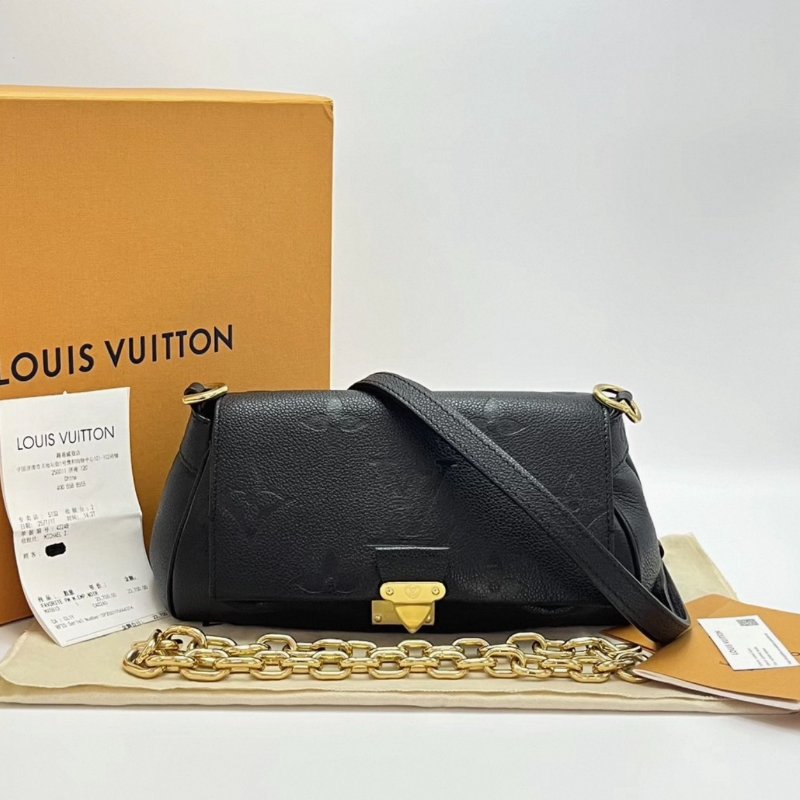 LV 黑金壓花手提斜背雲朵包 24*14*9 99新配件盒子塵袋購證-0