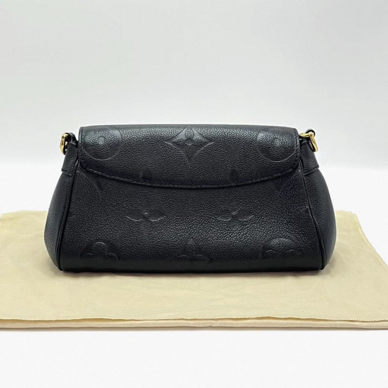 LV 黑金壓花手提斜背雲朵包 24*14*9 99新配件盒子塵袋購證-4