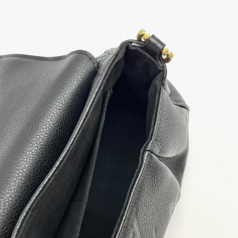 LV 黑金壓花手提斜背雲朵包 24*14*9 99新配件盒子塵袋購證-5