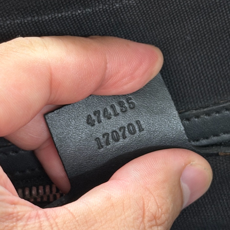 Gucci 經典老花條紋織帶手提/斜背公事包-8