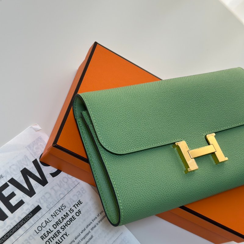 HERMES Constance to go - 牛油果綠金 Z-2