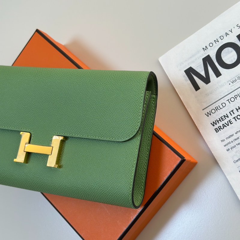 HERMES Constance to go - 牛油果綠金 Z-3