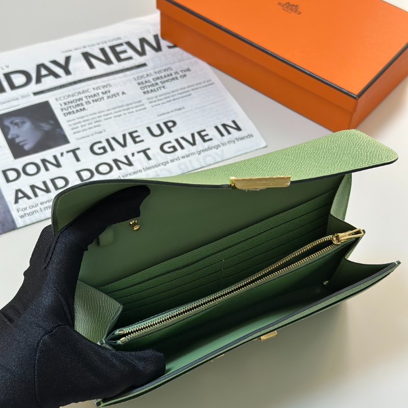 HERMES Constance to go - 牛油果綠金 Z-6