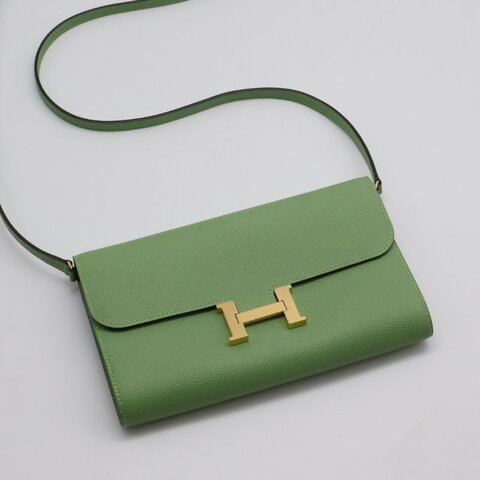 HERMES Constance to go - 牛油果綠金 Z