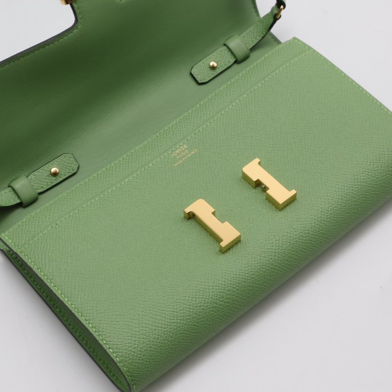 HERMES Constance to go - 牛油果綠金 Z-7