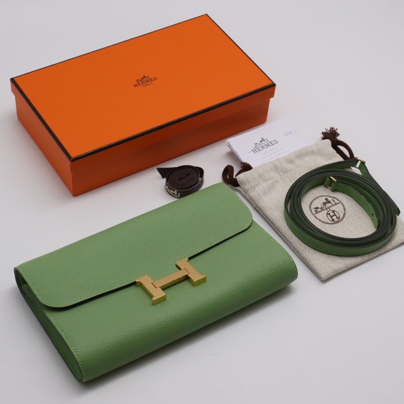 HERMES Constance to go - 牛油果綠金 Z-10